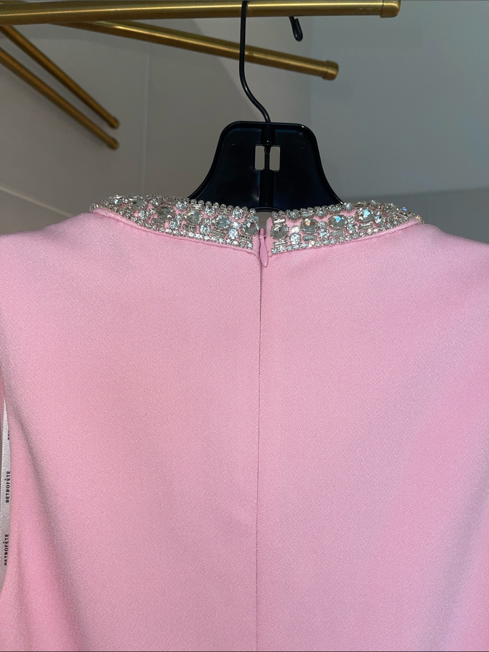 đź’ŤNWT Retrofete Bexley Pink Embellished Mini Dress XS/Sold Outđź’Ť - Picture 12 of 14